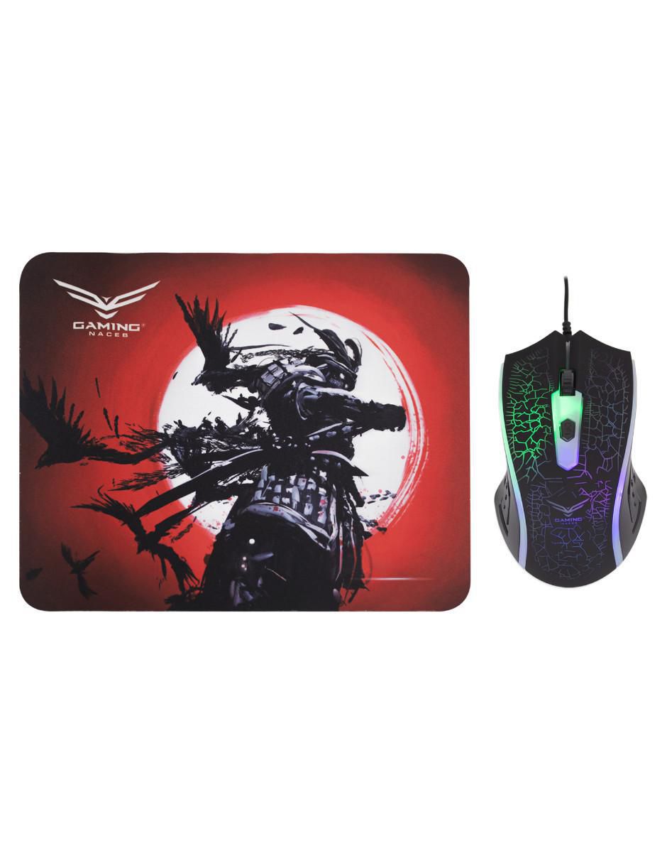 Mouse Gamer Alámbrico NA-0955 + Mousepad