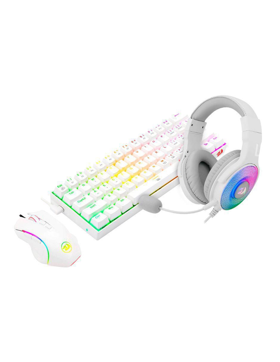 Mouse y Teclado S129W-BA + Audífonos 1