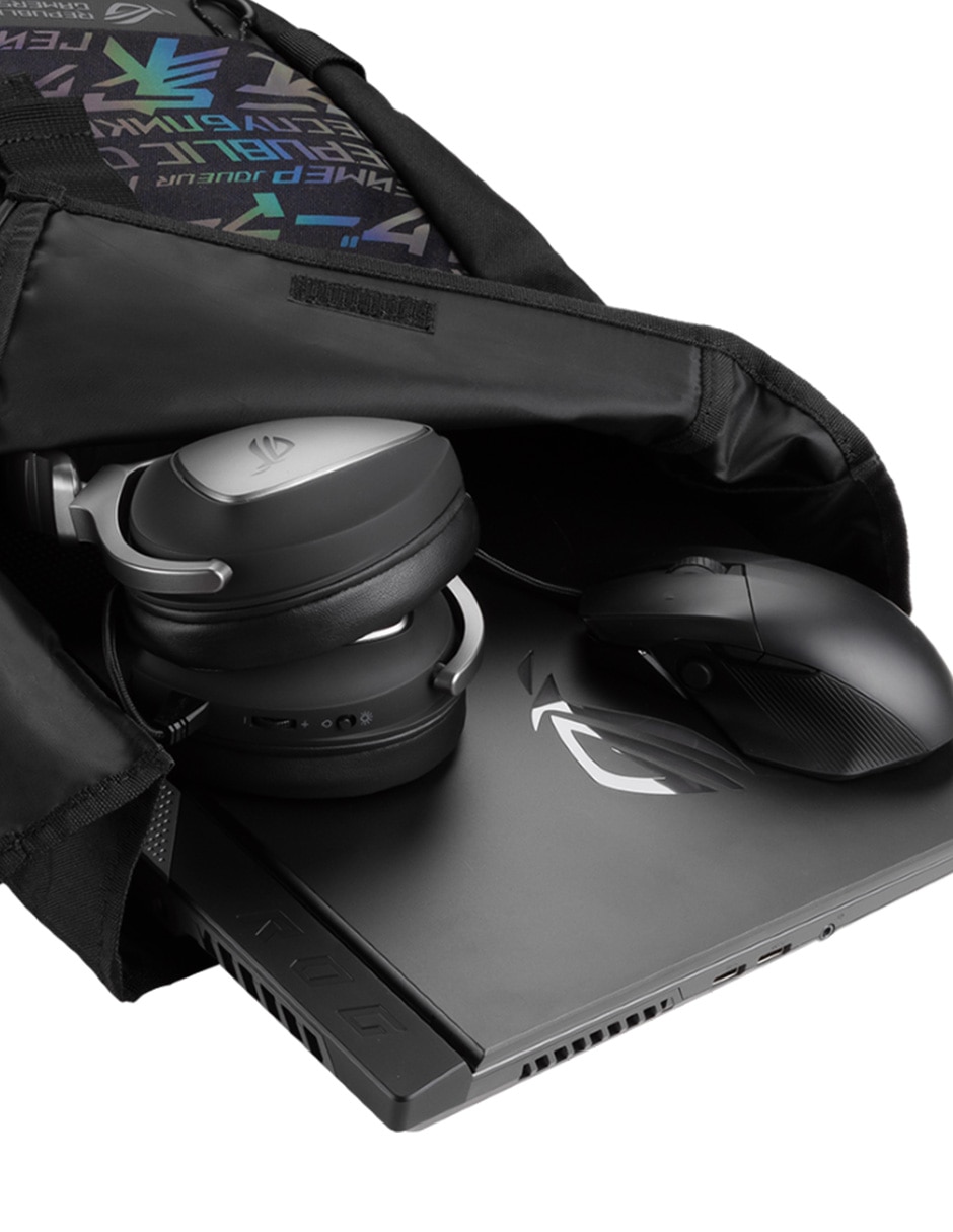 Mochila con portalaptop Rog Gaming impermeable unisex 6