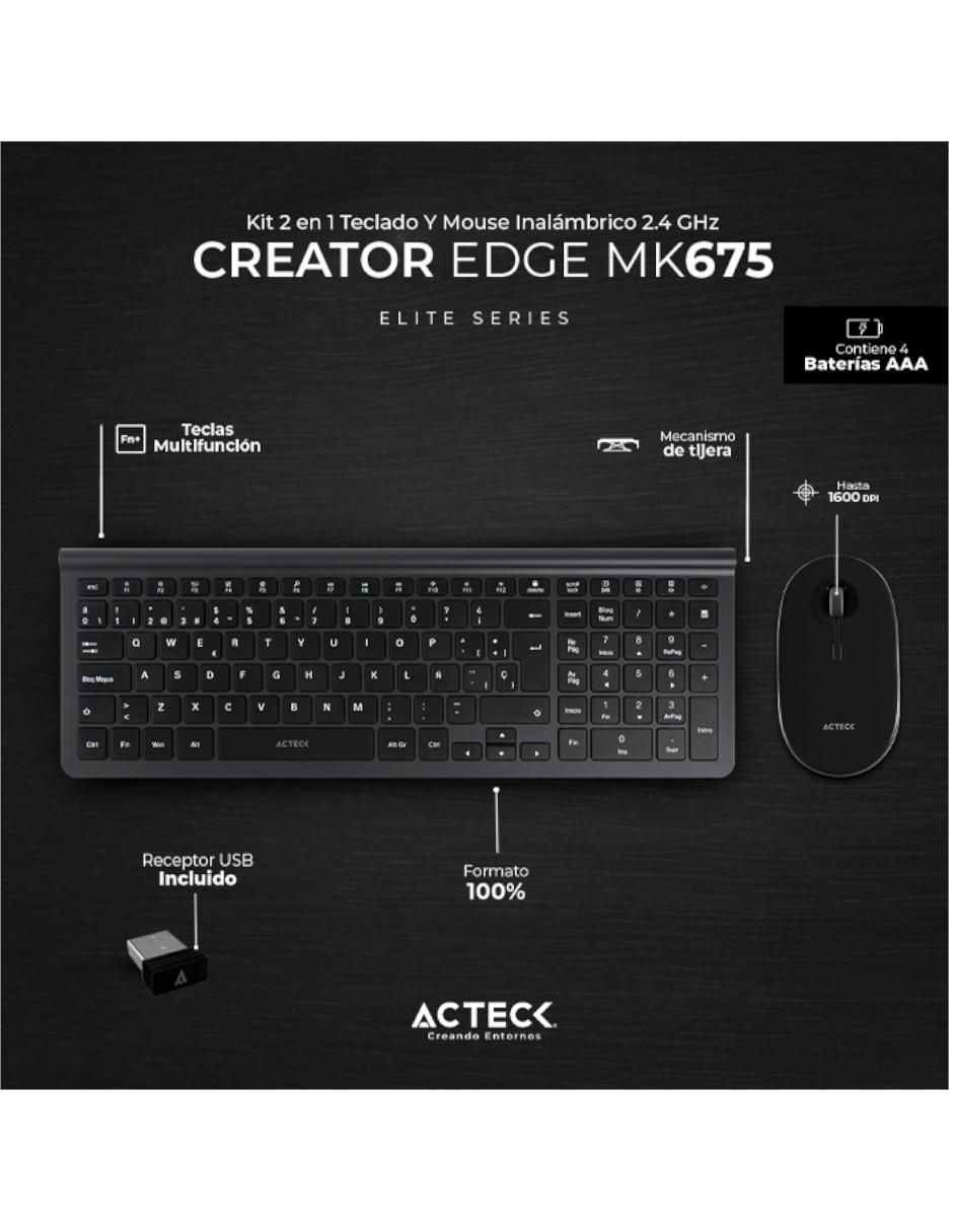 Mouse y teclado Creator Inspire Edge MK675 2