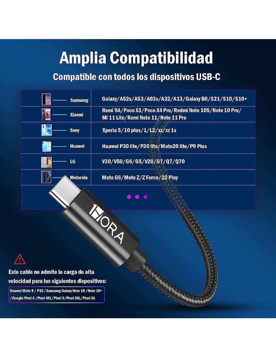 Cable USB C a tipo USB A de 2 m 2