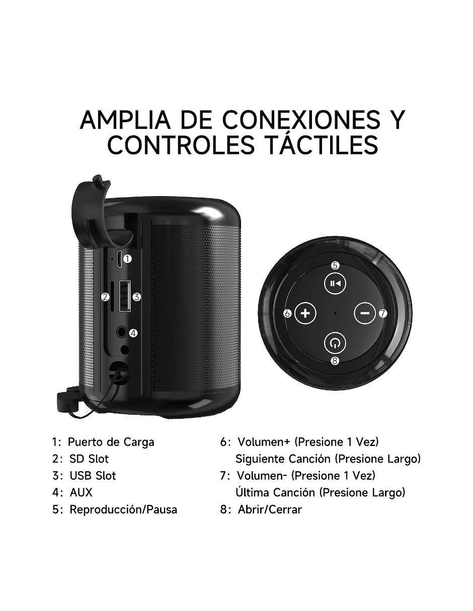 Bocina portátil BOC062 bluetooth 2