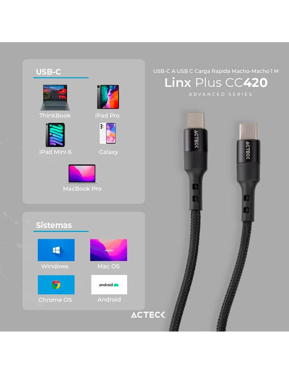 Cable USB C de 1.8 m 3