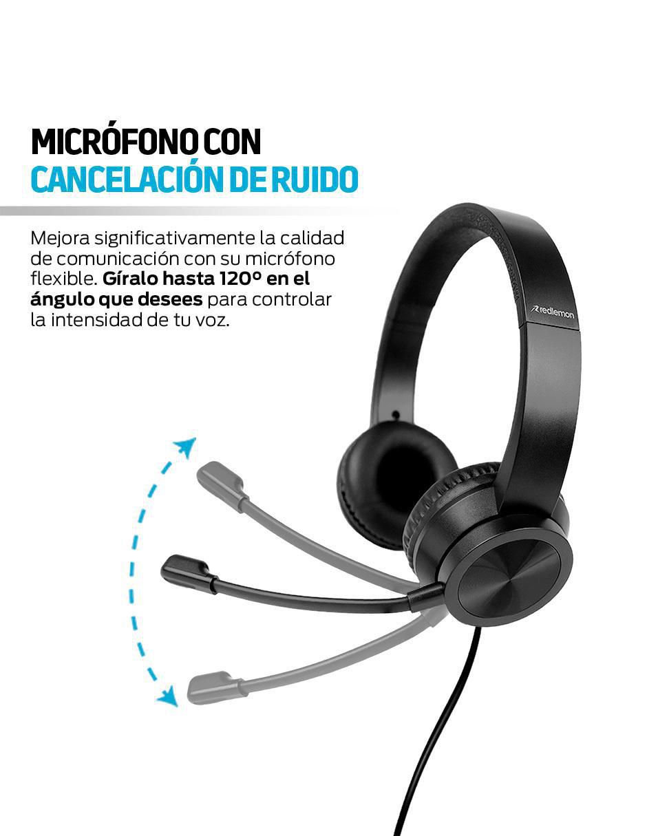 Audífonos On-Ear alámbricos con cancelación de ruido 5