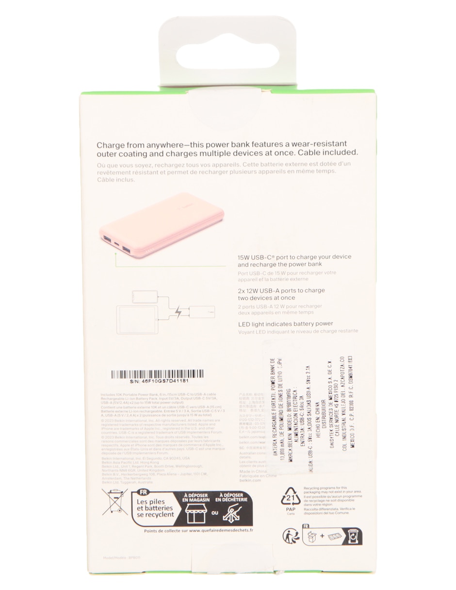 Batería portátil 1000 mAh BPB011BTRG 3