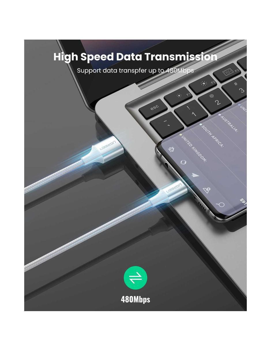 Cable USB C a tipo USB A de 2 m 4
