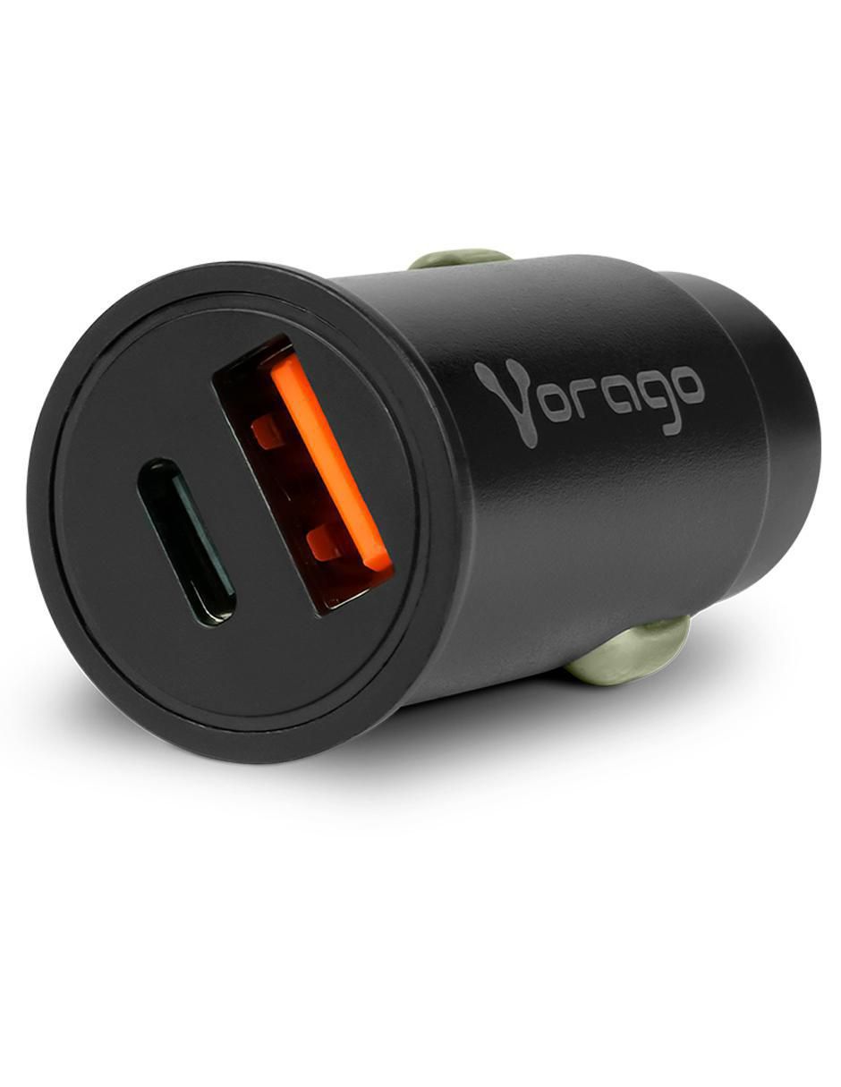 Cargador auto USB tipo A + USB tipo C 3