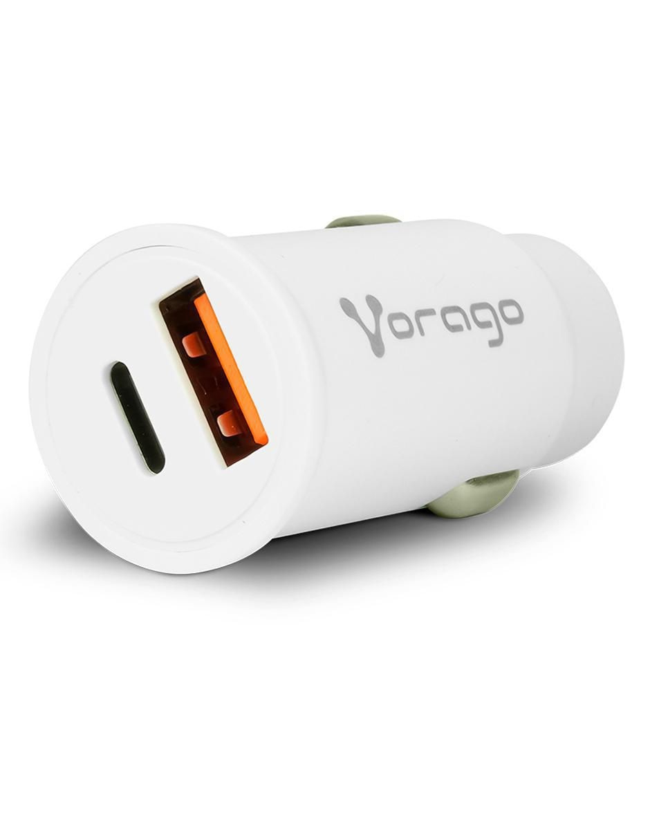 Cargador auto USB tipo A + USB tipo C 2