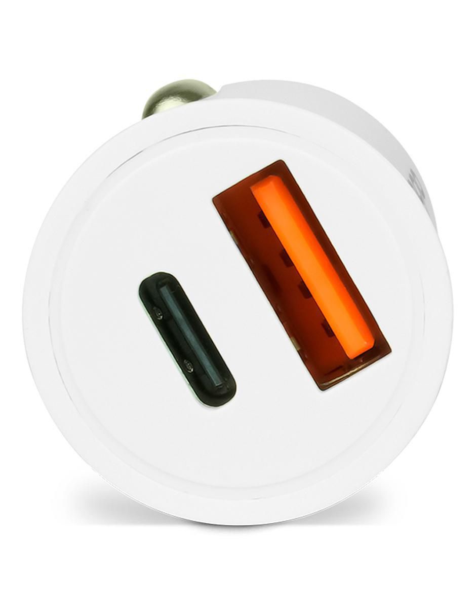 Cargador auto USB tipo A + USB tipo C 3