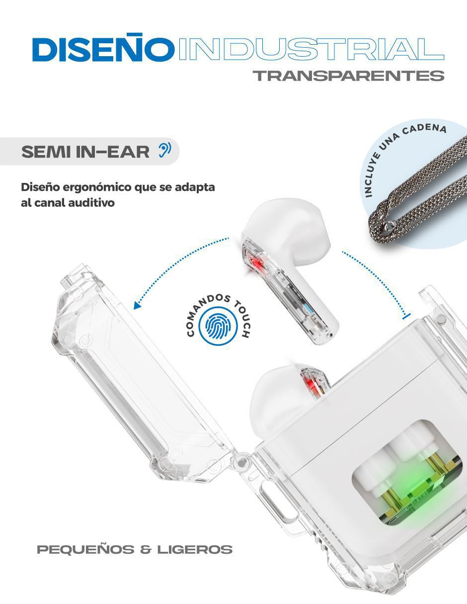 Audífonos True Wireless Dark Booster inalámbricos 2