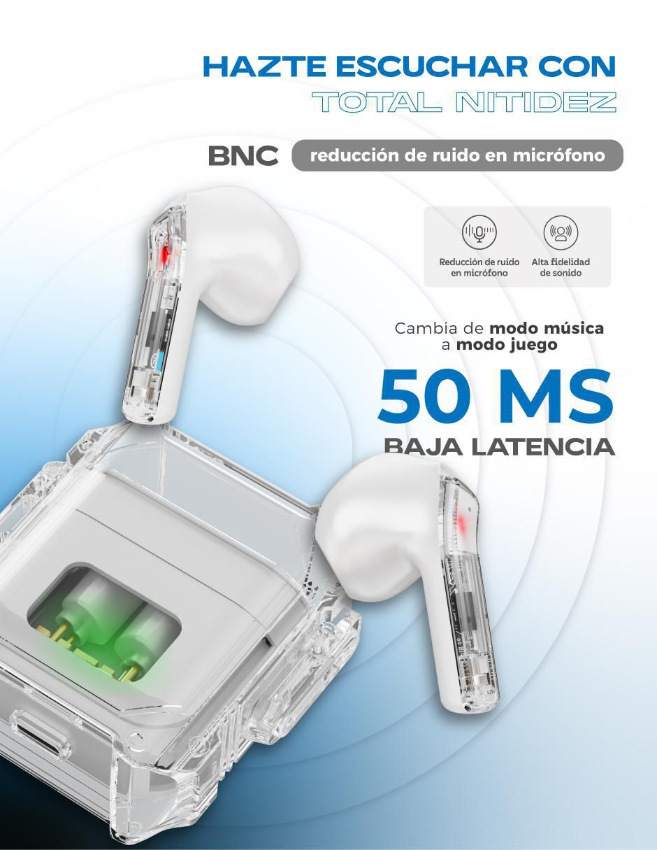 Audífonos True Wireless Dark Booster inalámbricos 3