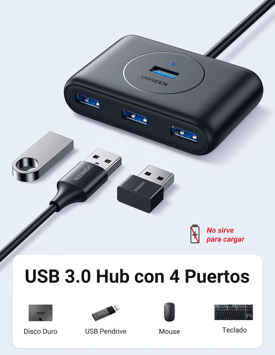 Adaptador USB Data Hub 4