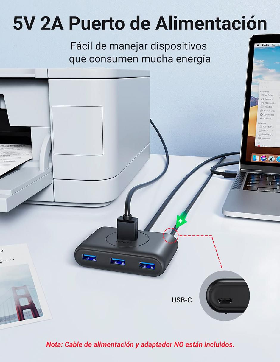 Adaptador USB Data Hub 5