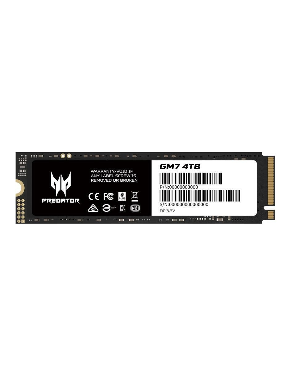 Unidad SSD capacidad 4 TB