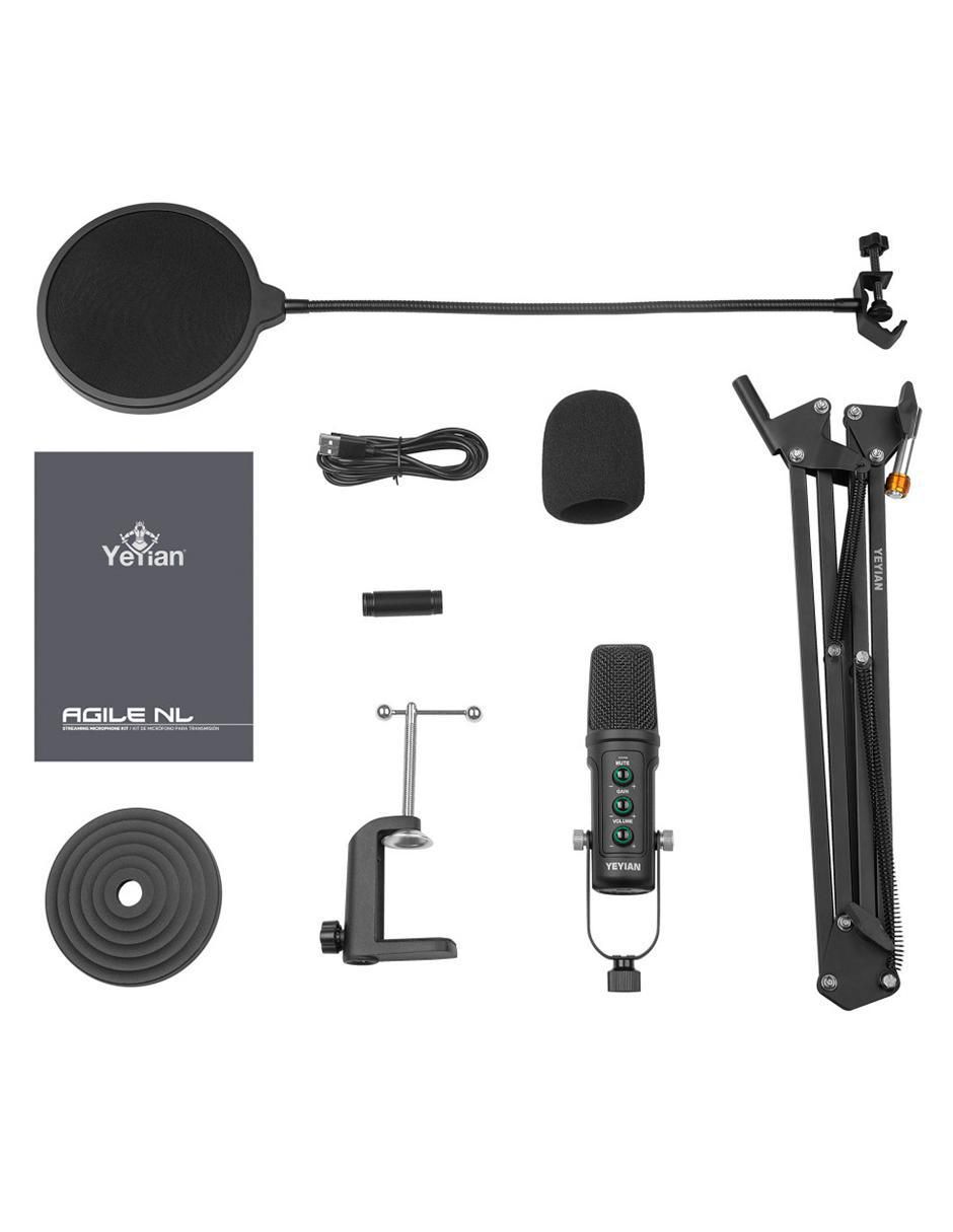 Micrófono profesional alámbrico agile nl, negro ysa-uchq-01 7