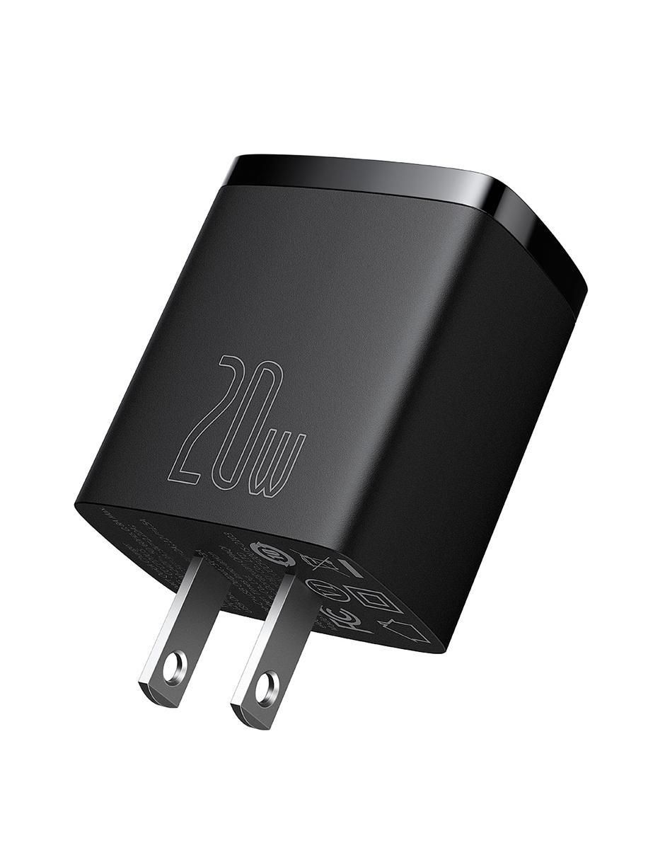Cargador pared baseus "de" 20 w usb tipo a + usb tipo c