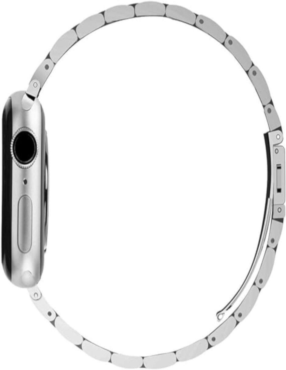 "correa para reloj/correa para smartwatch" smart watch mx para apple watch 1 al 8, se, ultra, eslabones de acero inoxidable