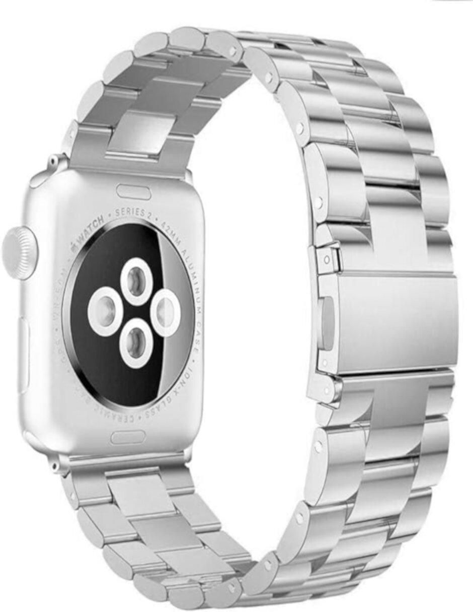 "correa para reloj/correa para smartwatch" smart watch mx para apple watch 1 al 8, se, ultra, eslabones de acero inoxidable