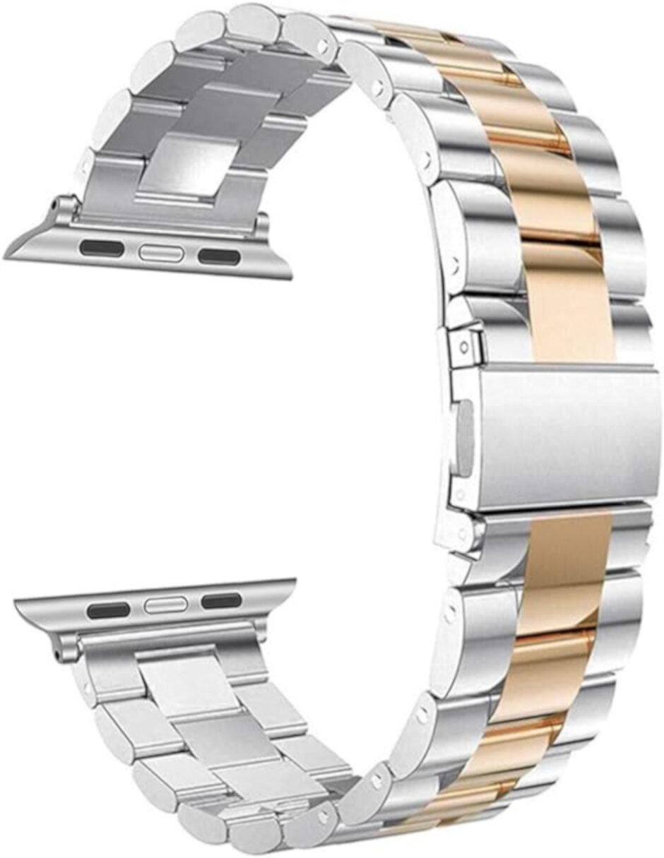 Correa para para apple watch 1 al 8, se, ultra, eslabones de acero inoxidable Correa para para apple watch 1 al 8, se, ultra, eslabones de acero inoxidable