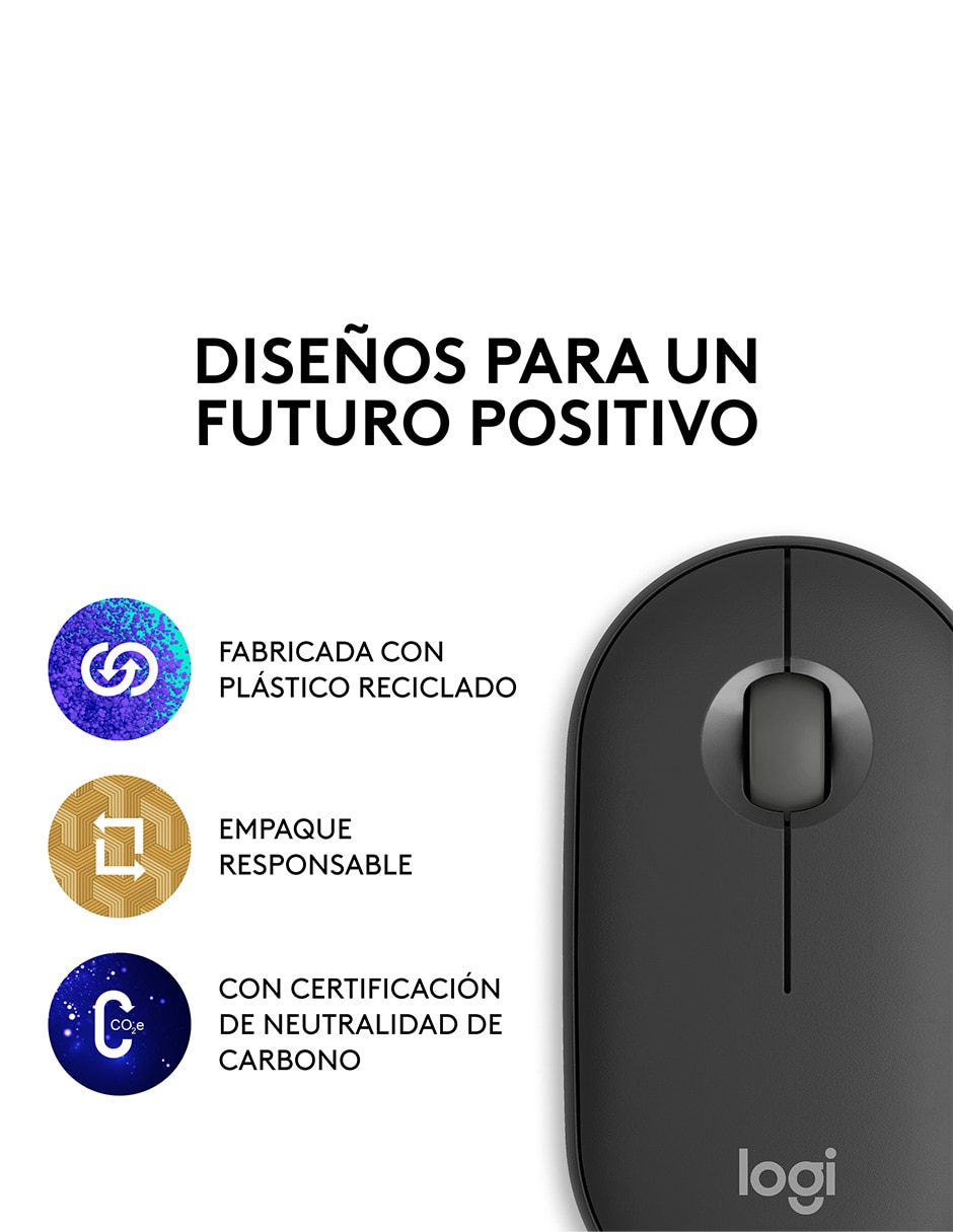 Mouse Inalámbrico pebble2 m350s 910-007049 9