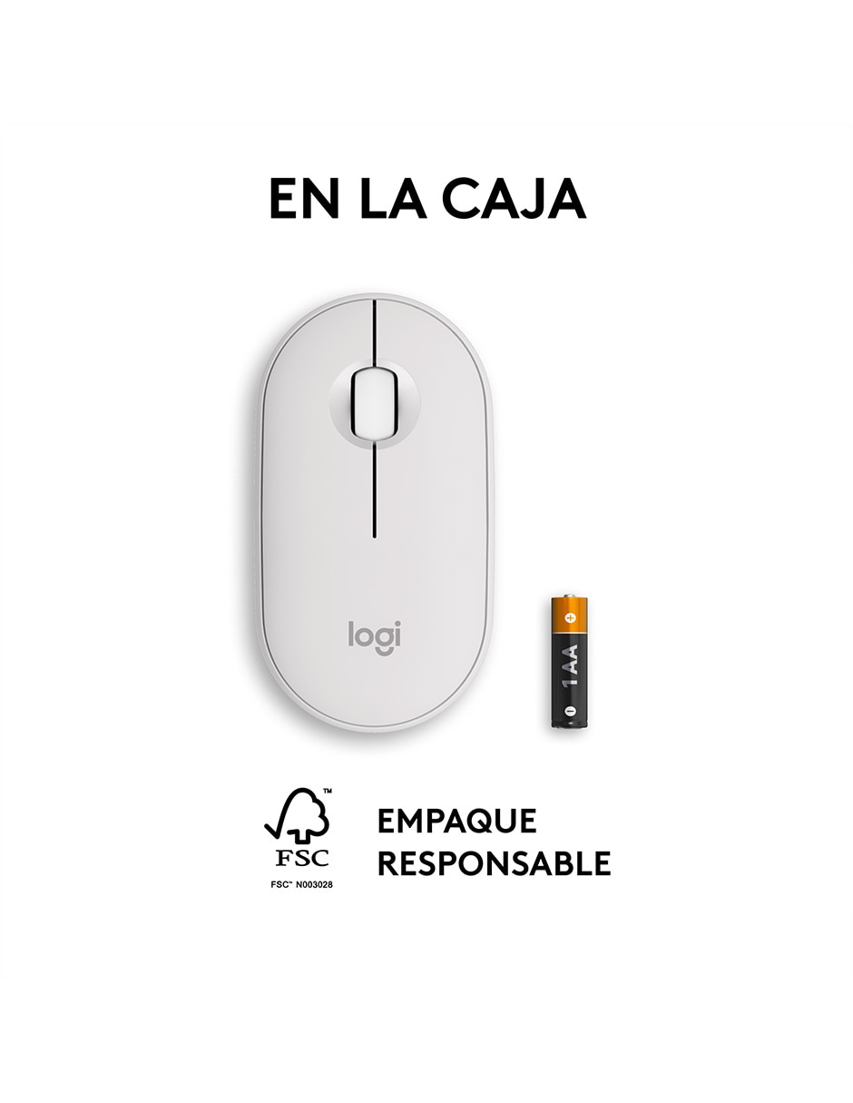 Mouse inalámbrico Pebble2 M350s 910-007047 8