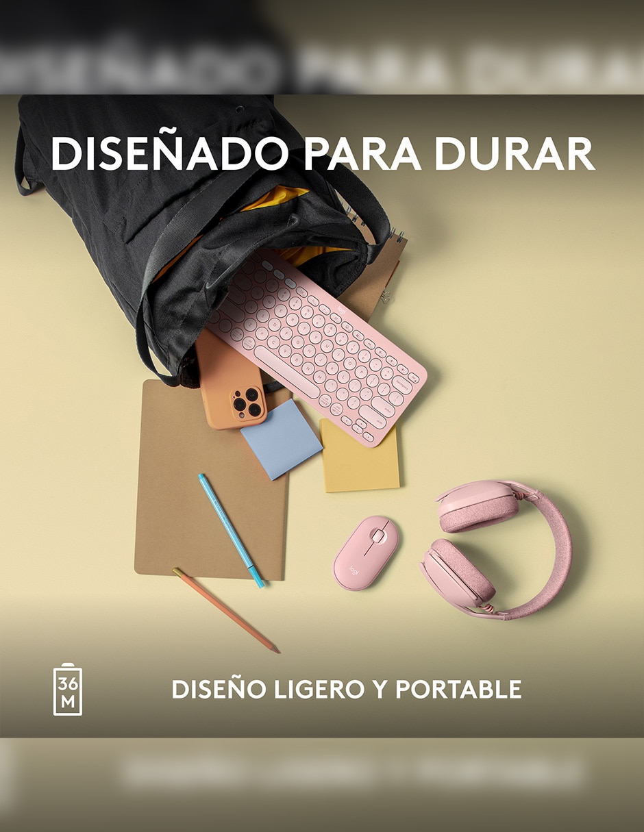 Mouse inalámbrico Pebble2 M350S 910-007048 7