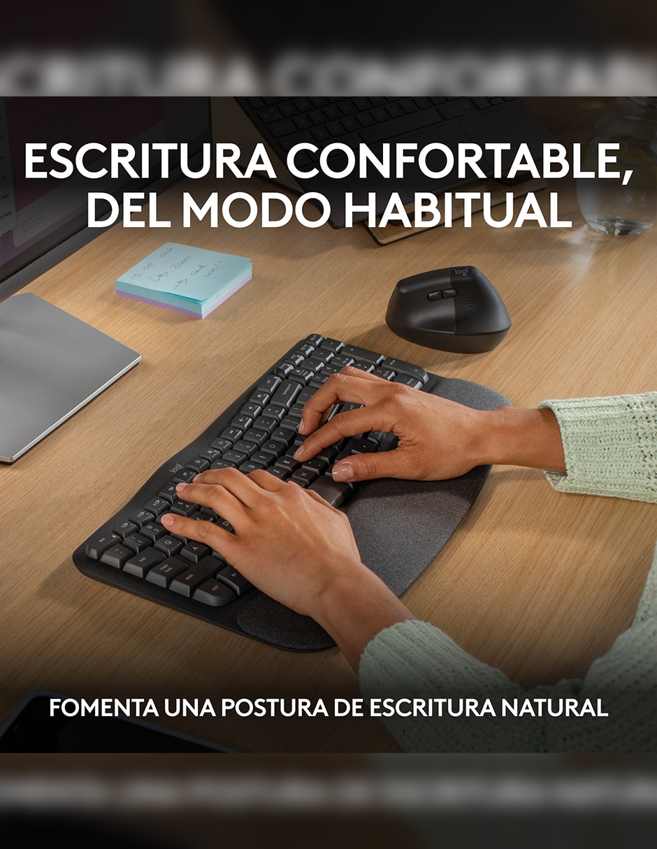 TECLADO LOGITECH WAVE KEYS, NEGRO