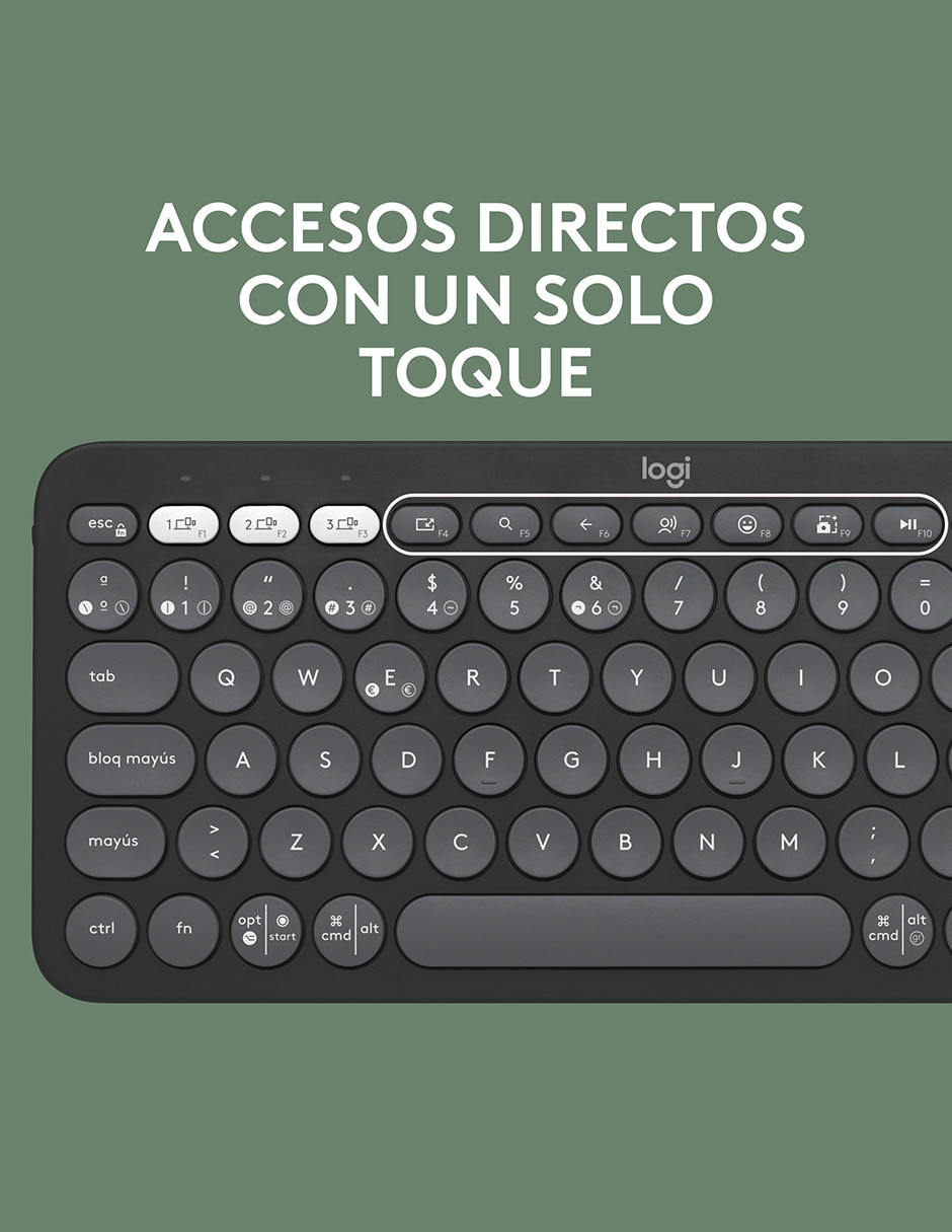 Teclado inalámbrico Pebble Keys2 K380S 4