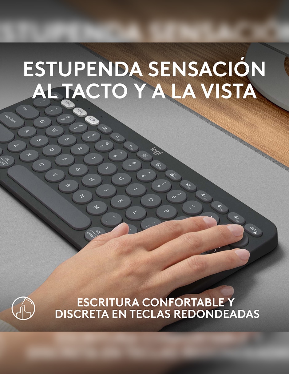 Teclado inalámbrico Pebble Keys2 K380S 5