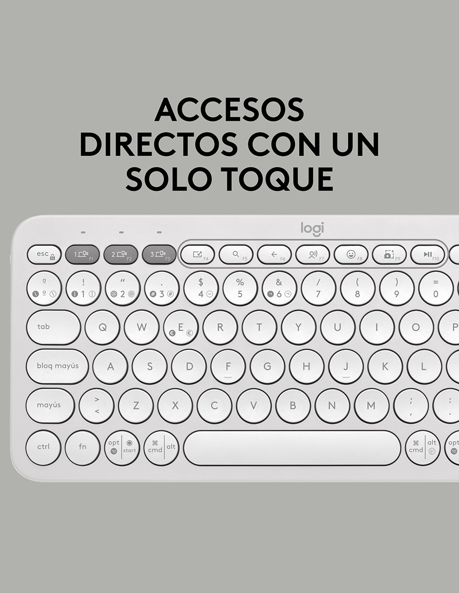 Teclado inalámbrico Pebble Keys2 K380S 4