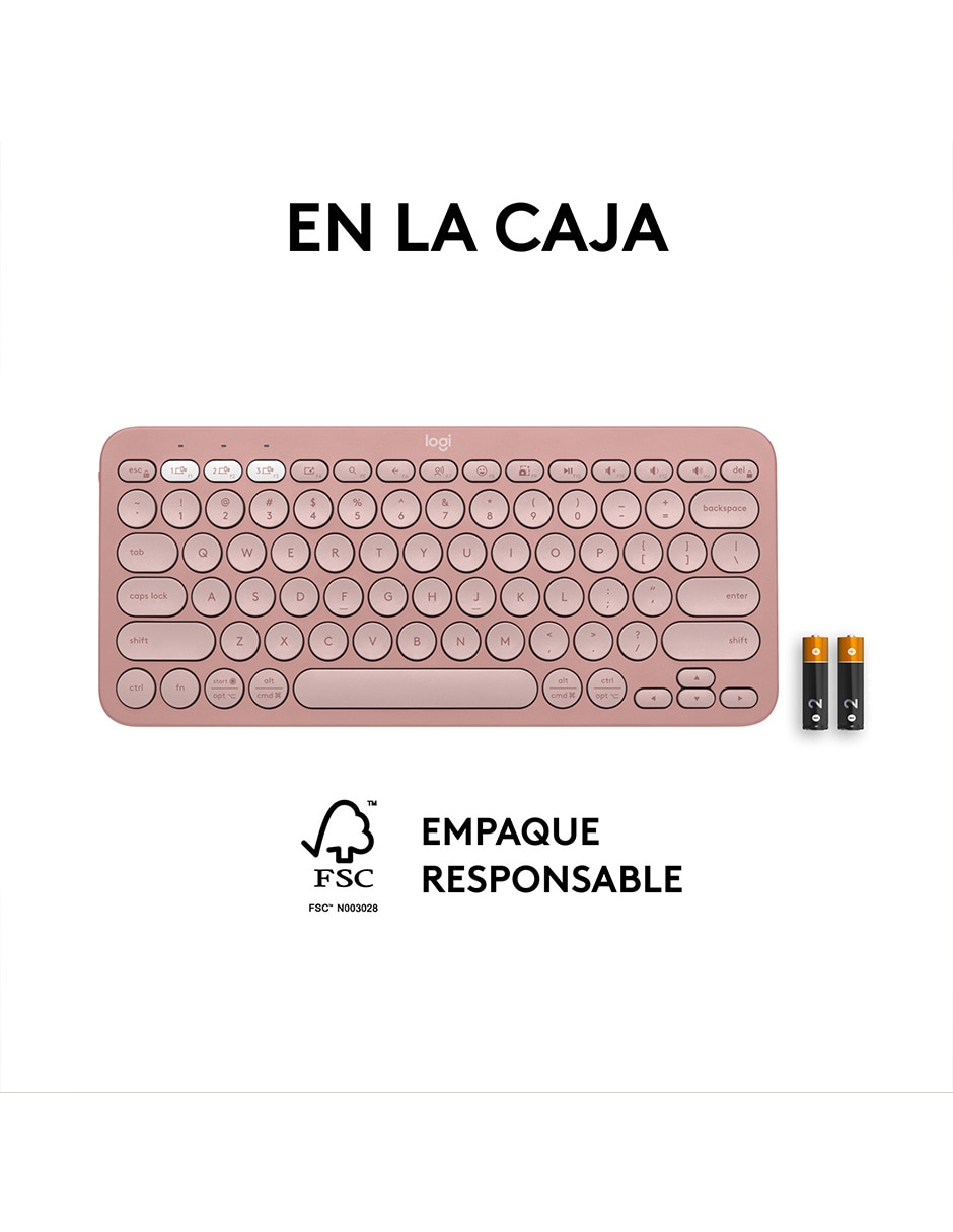 Teclado inalámbrico Pebble Keys2 K380S 9