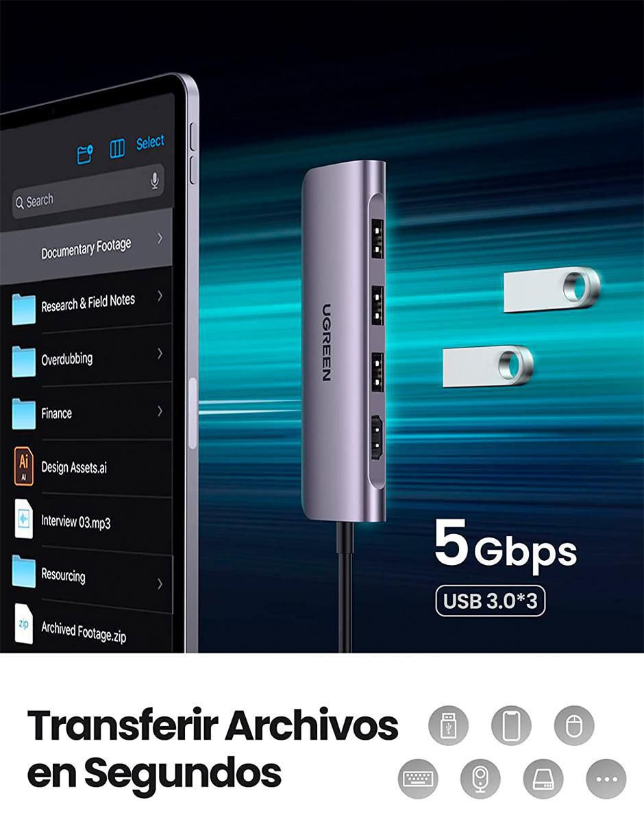 Adaptador multipuertos 4
