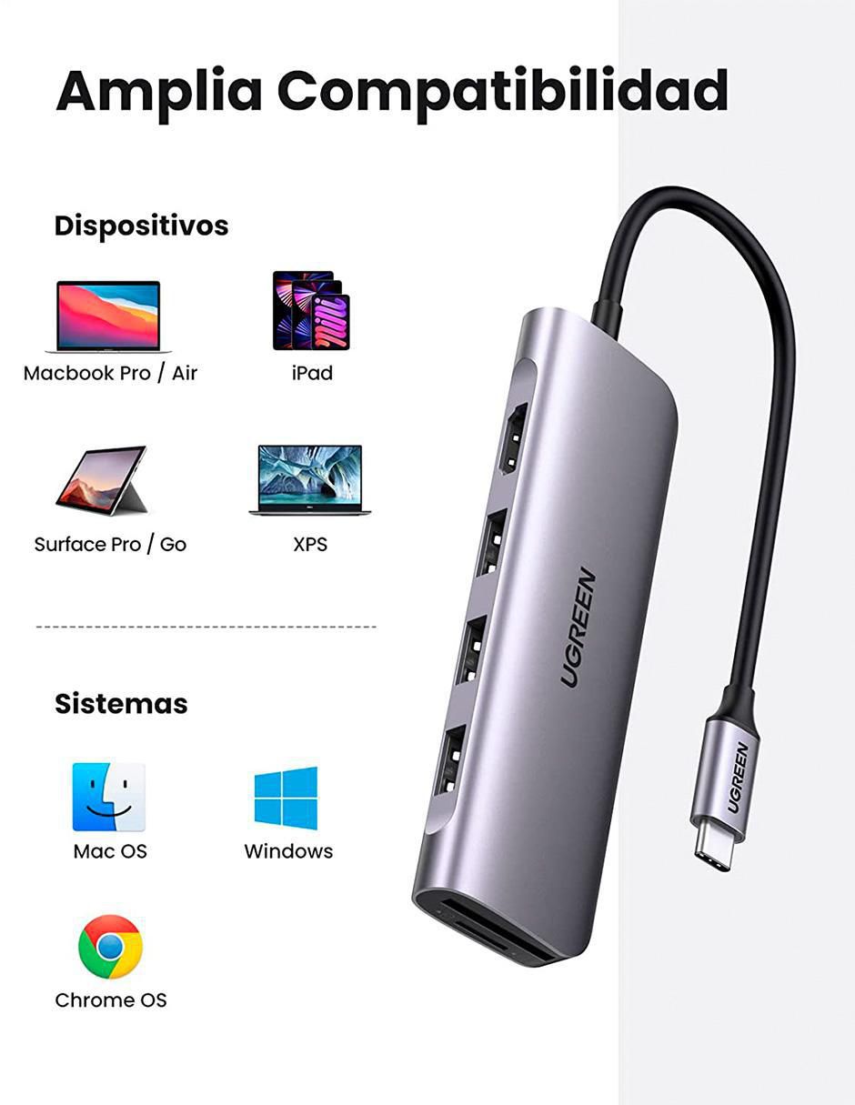Adaptador multipuertos 6