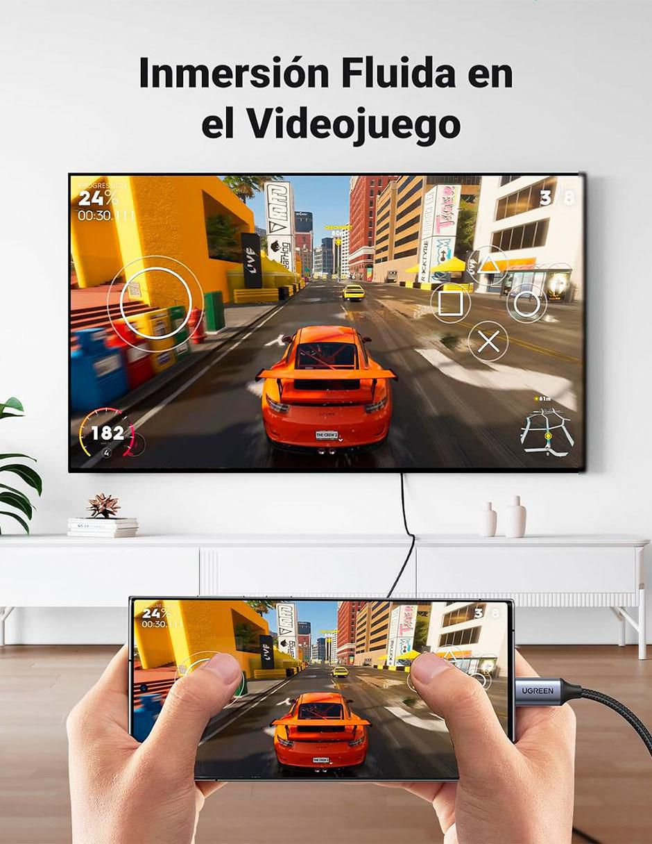 Cable HDMI 4K a tipo USB C de 1.5 m 4