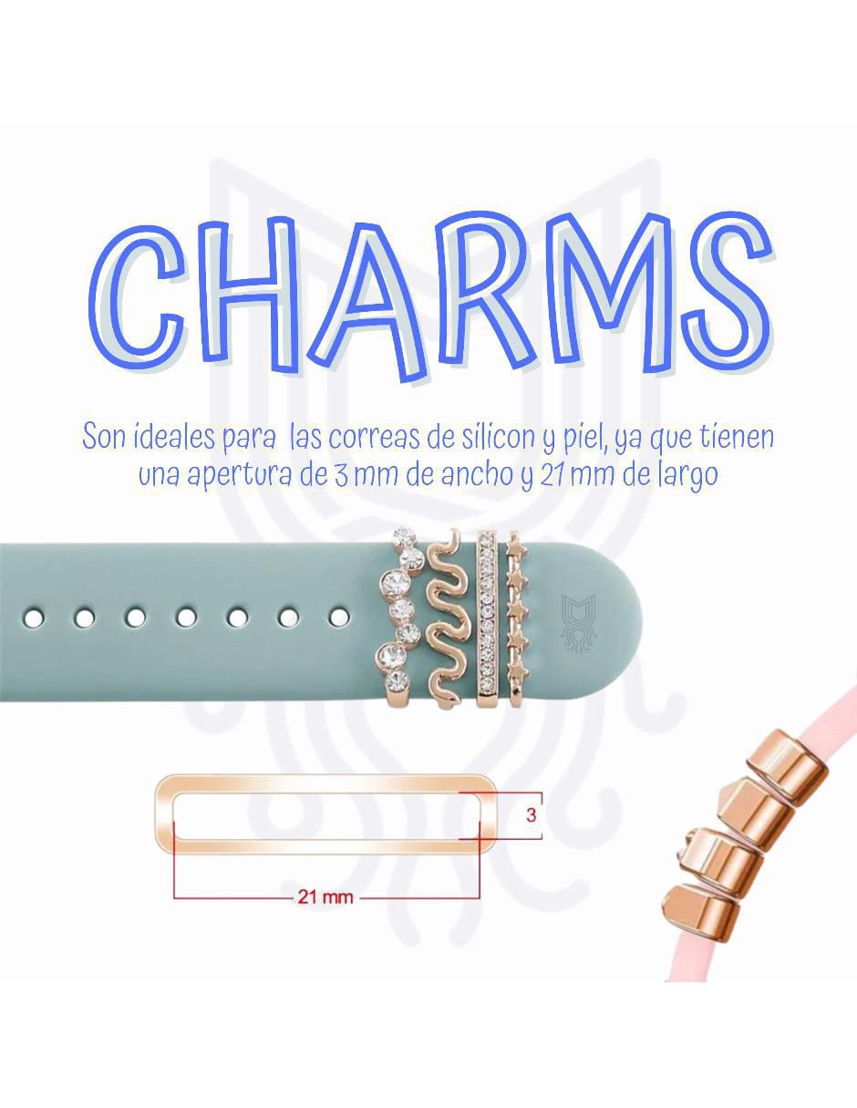 Correa para Smartwatch de silicón + Charms 4