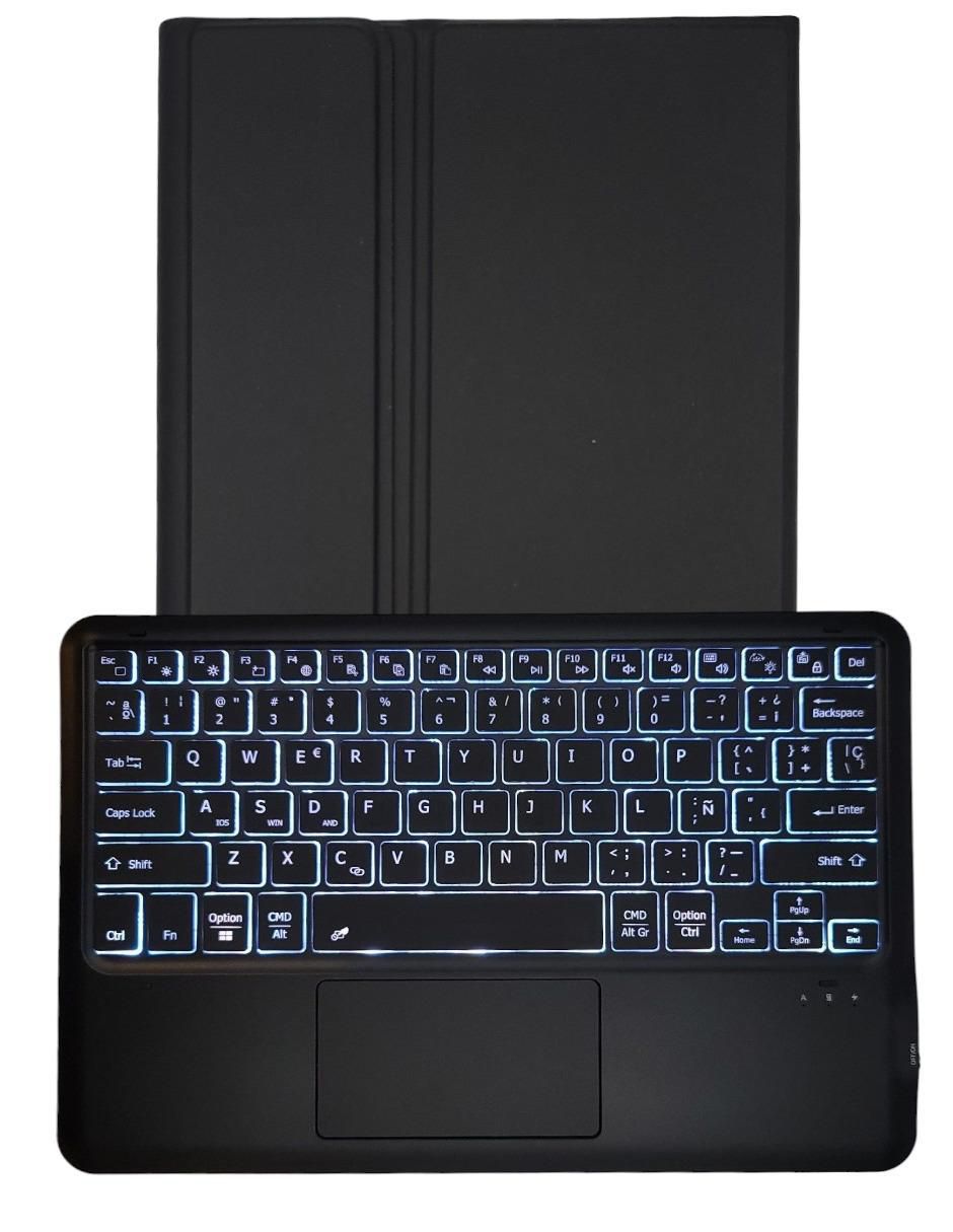 Funda para tablet Teclado para Galaxy Tab S9+ y S9 Fe+