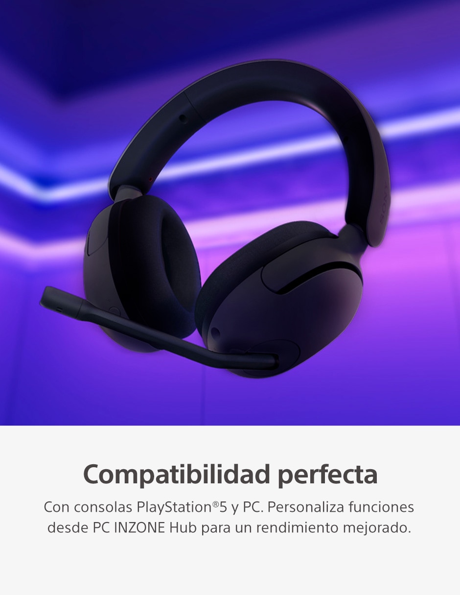 AUDÍFONOS GAMER SONY WH-G500 WH, NEGRO