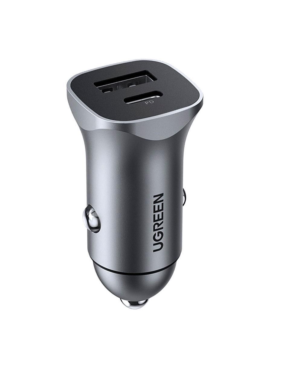 Cargador auto USB tipo A + USB tipo C 2