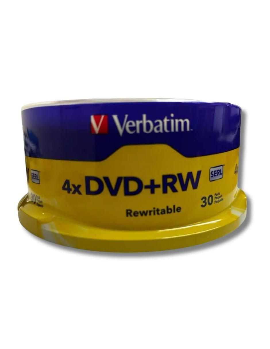DVD+RW de 30 piezas