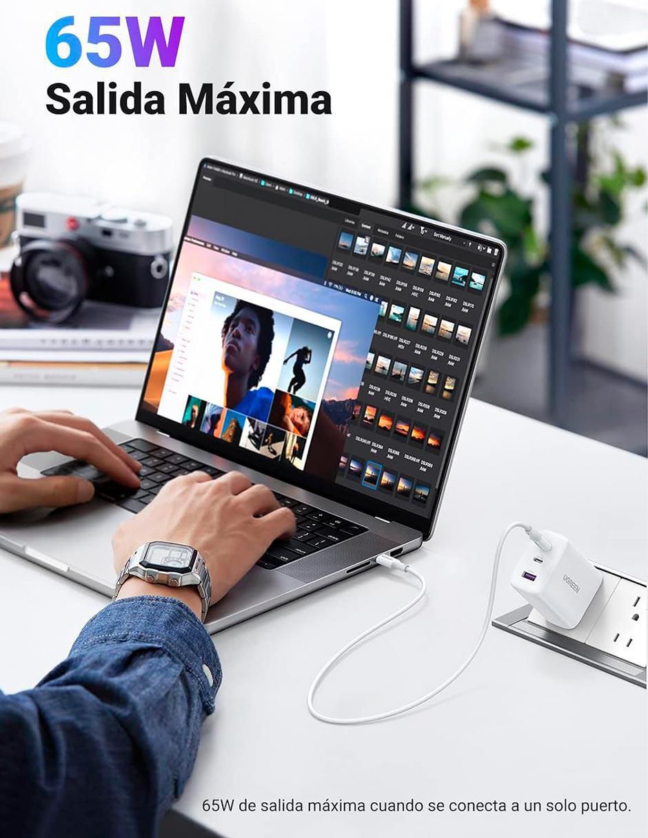 Cargador pared USB tipo A + USB tipo C 5