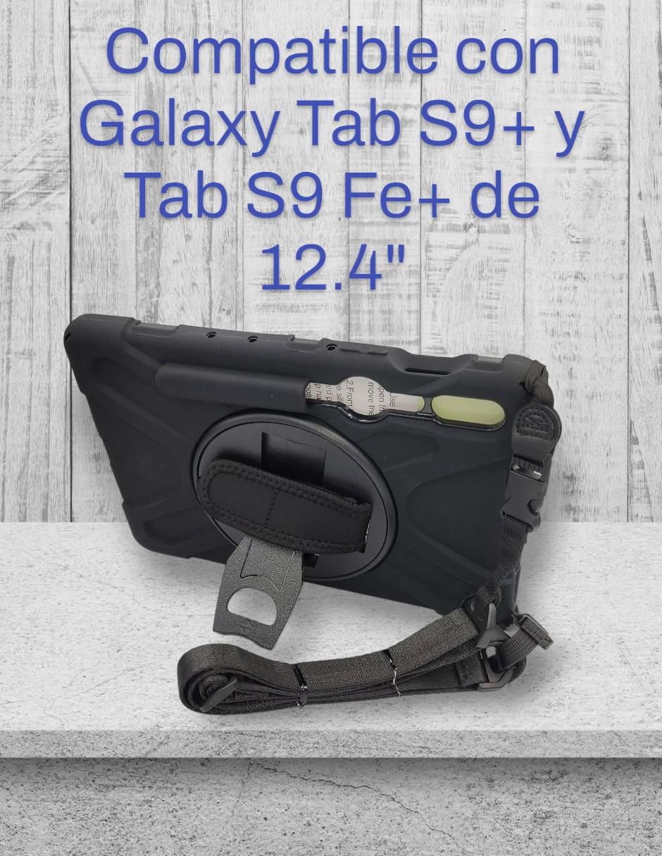 Funda para tablet samsung galaxy tab s9 plus  y s9 fe plus  con correa teknet