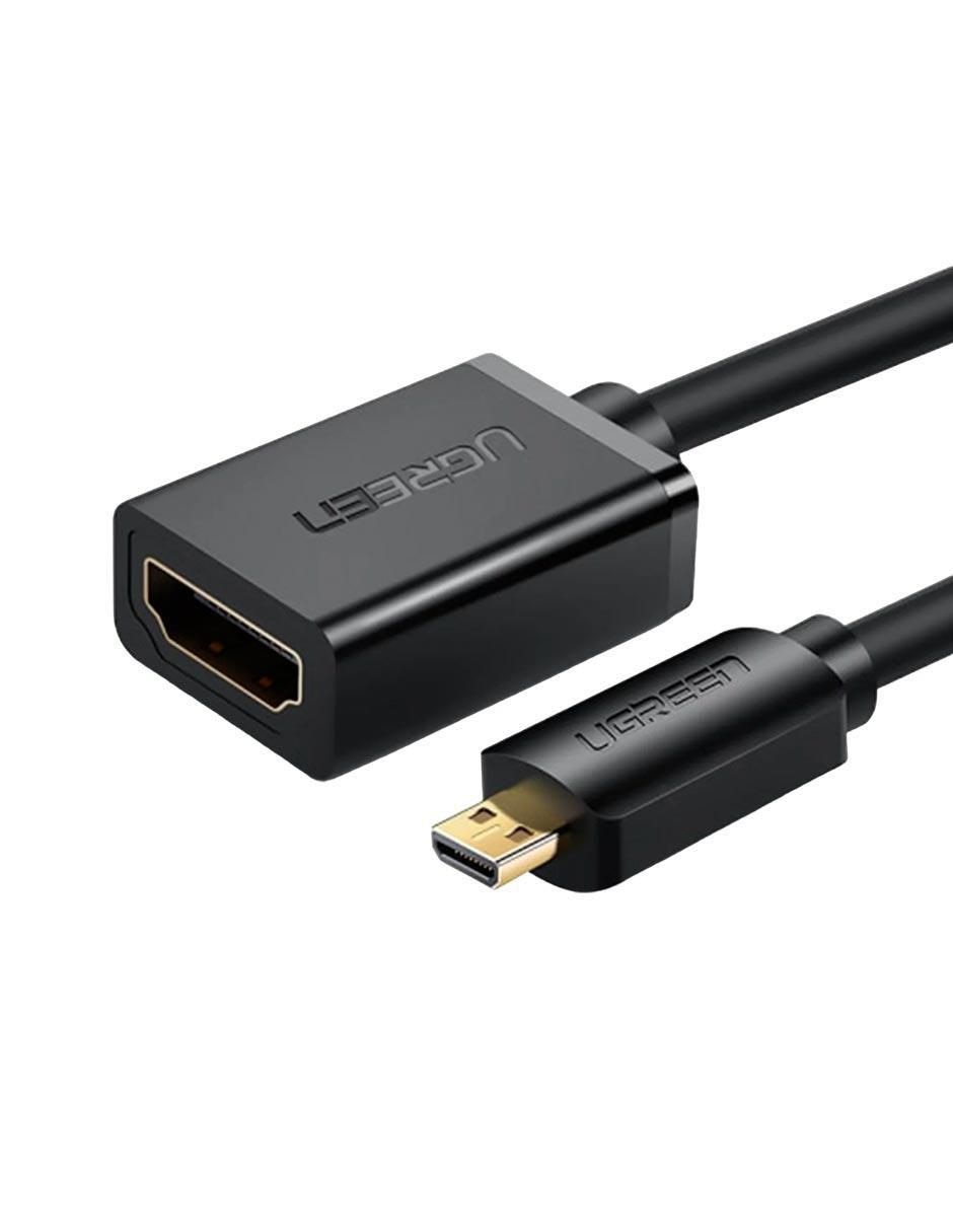 Cable micro HDMI a tipo HDMI 4K de 20 cm 2