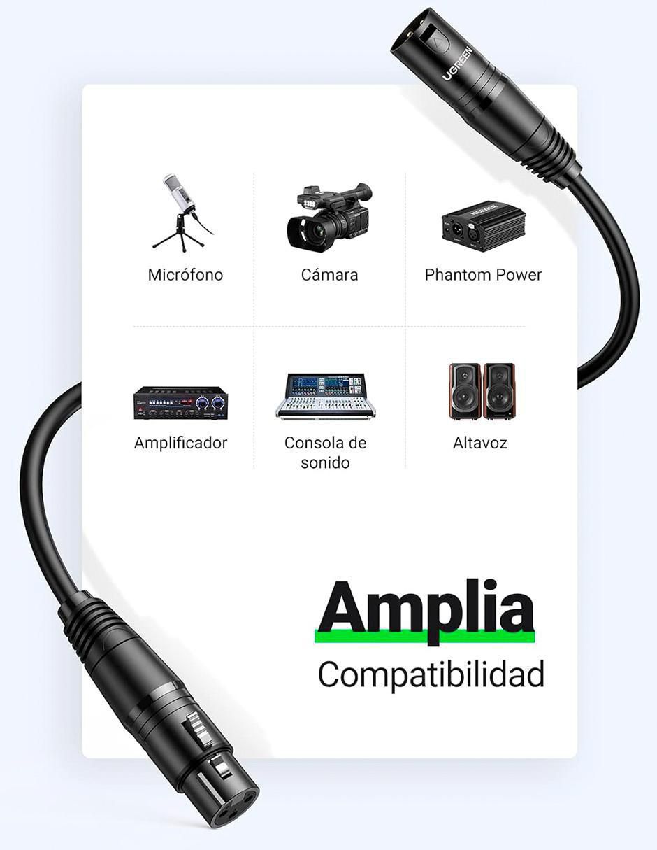 Cable XLR de 3 m 6