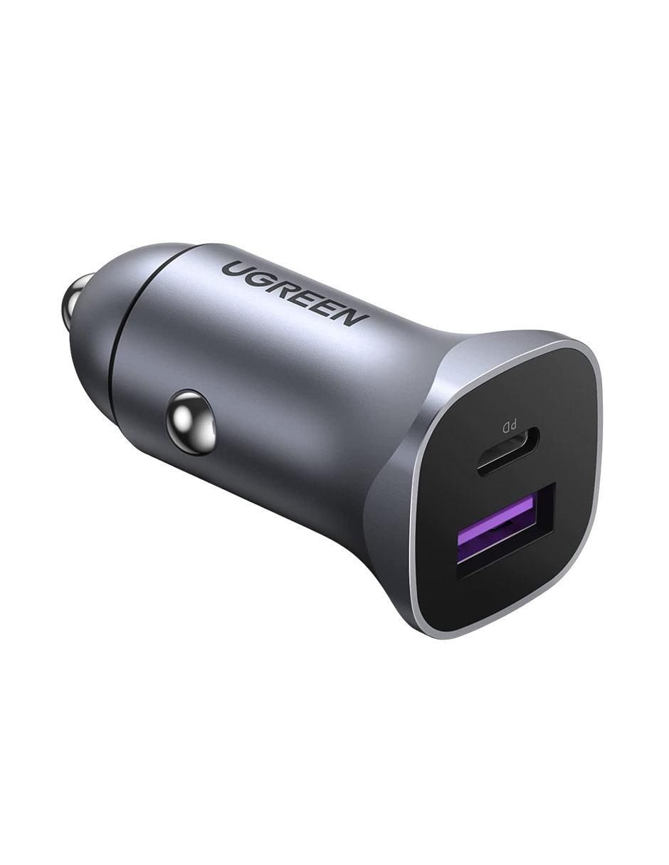 Cargador auto USB tipo A + USB tipo C 2