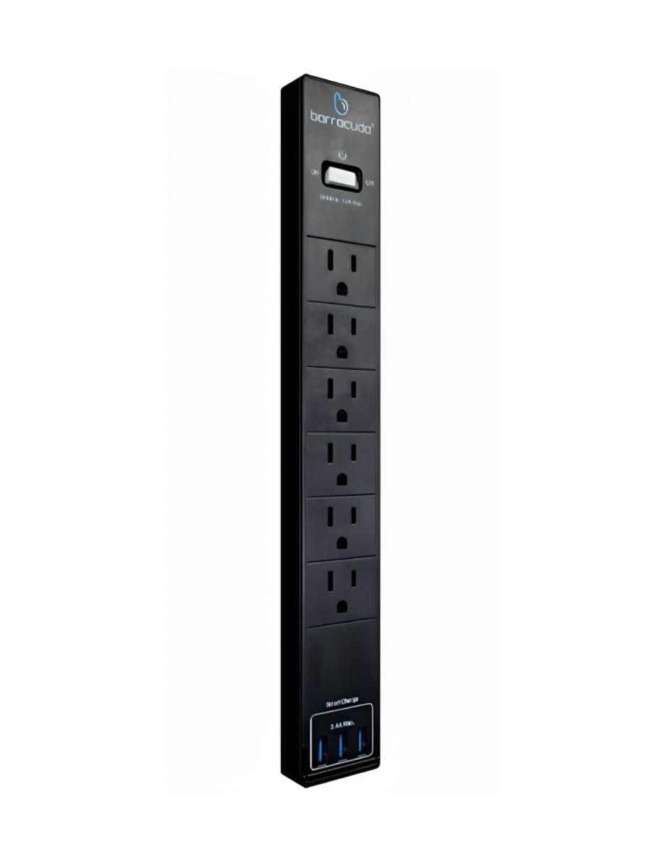 Multicontacto 6 contactos + 3 USB Multicontacto 6 contactos + 3 USB