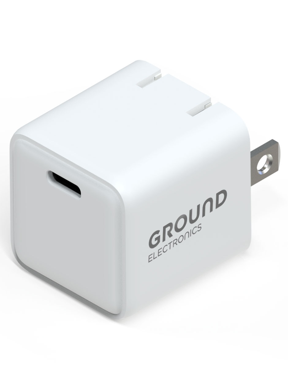 CARGADOR PARED GROUND CON CABLE, NEGRO