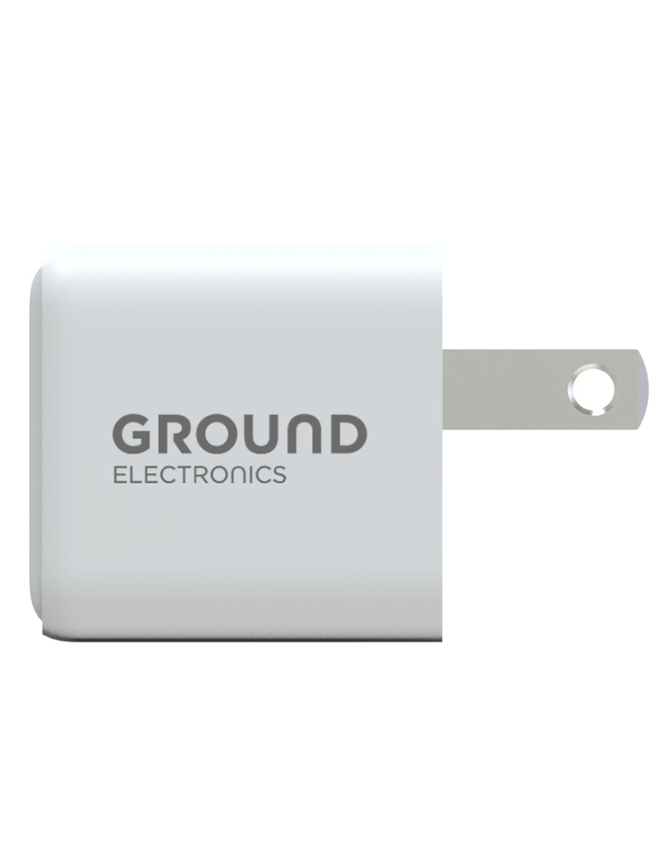 CARGADOR PARED GROUND CON CABLE, NEGRO