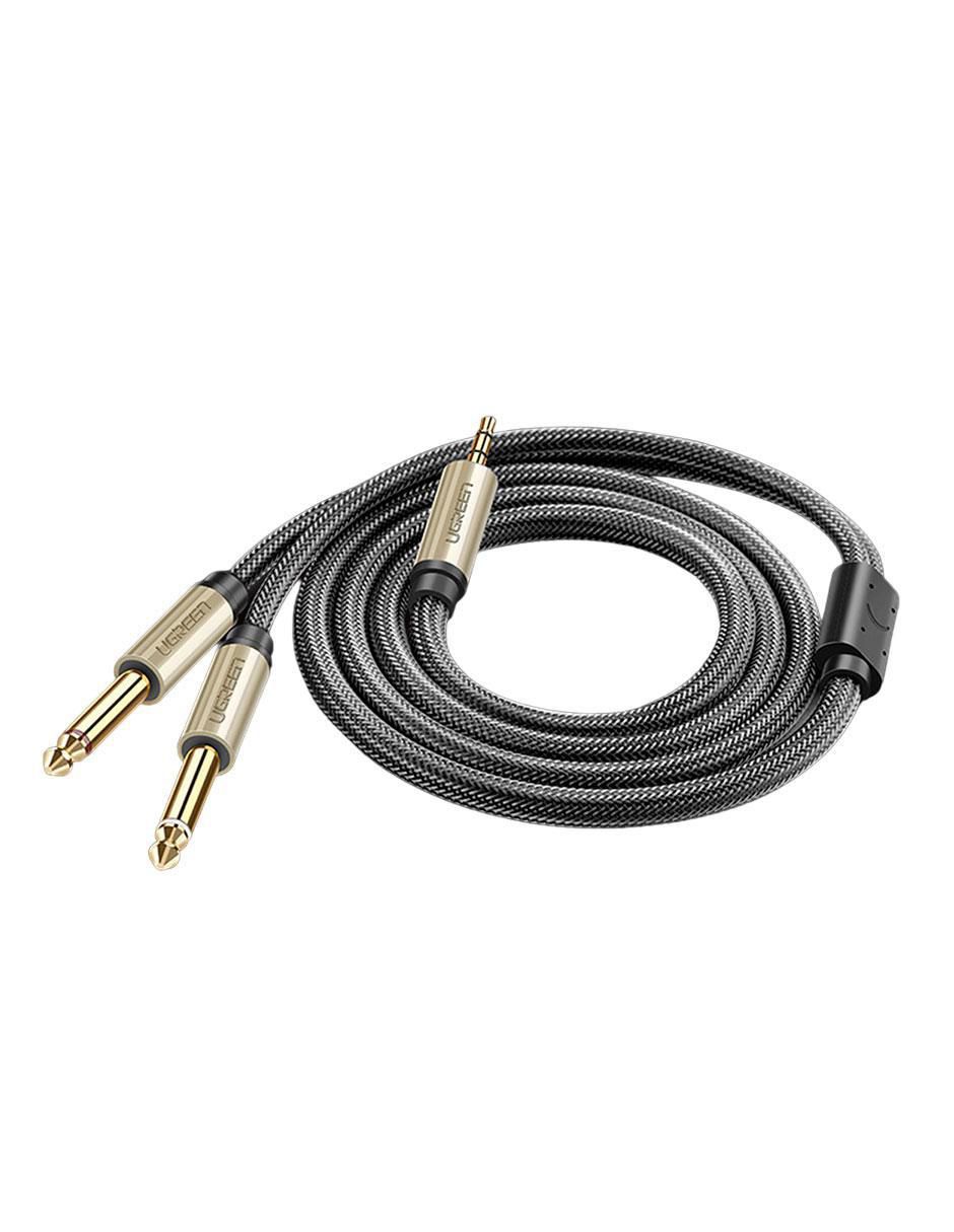 Cable auxiliar 6.35 mm a tipo auxiliar 3.5 mm de 2 m 2