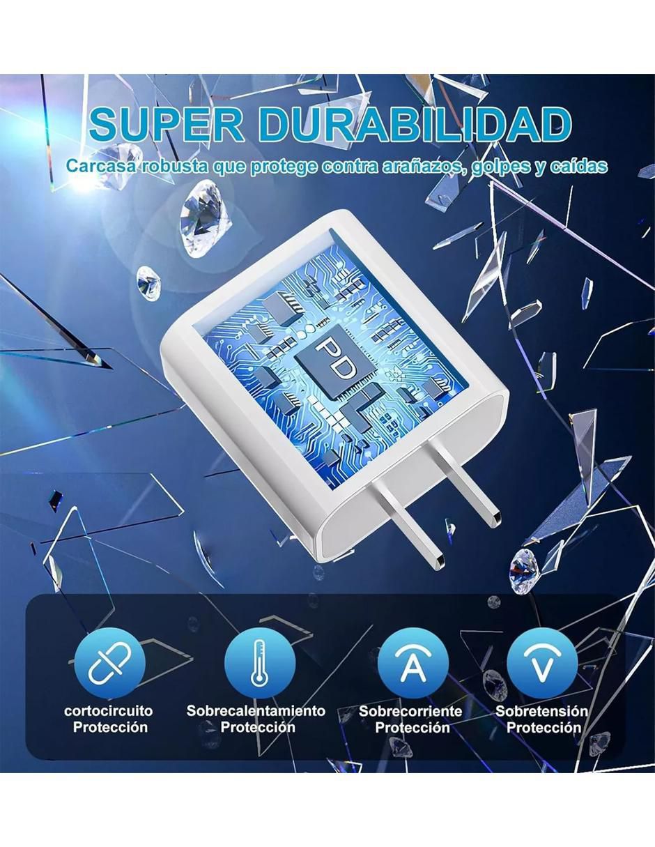 Cargador pared USB tipo C 3