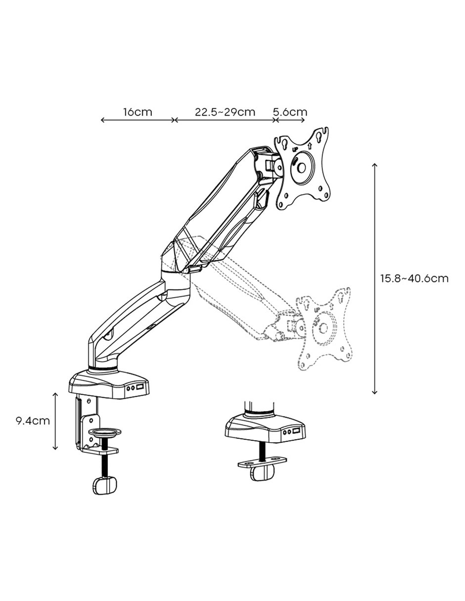 Soporte para monitor de escritorio Pro 10